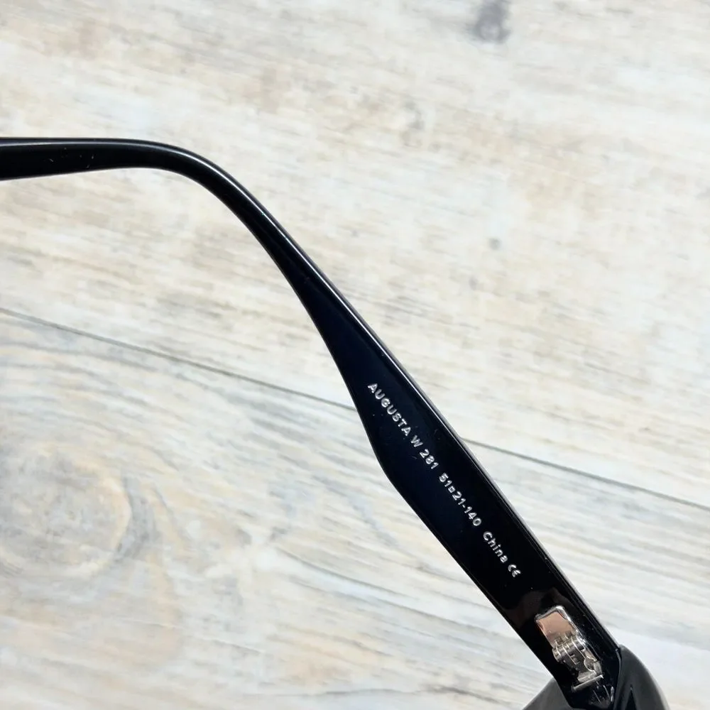 Warby Parker Augusta W 261 Oversized Cat Eye Sunglasses Black Brown Ombre